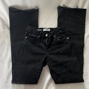 Black flare jeans